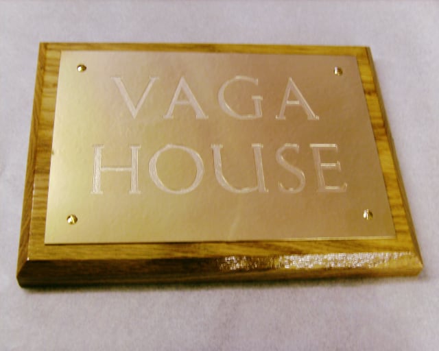 Brass Plaque engraved my E.M. Davis Industrial