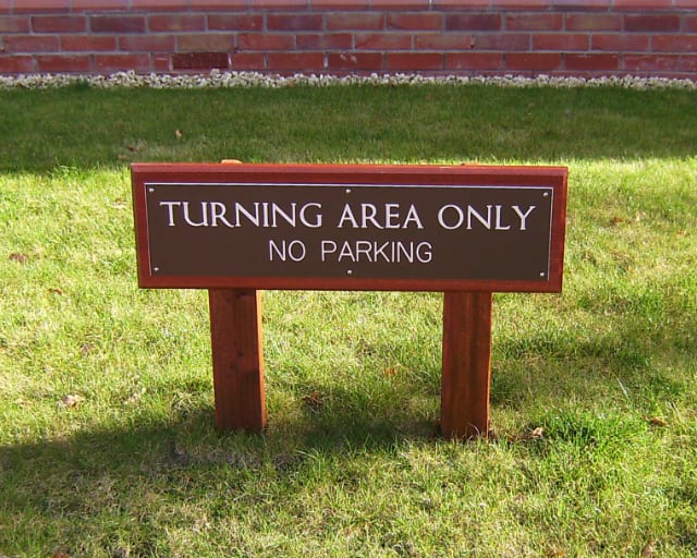 An example of a bronze sign