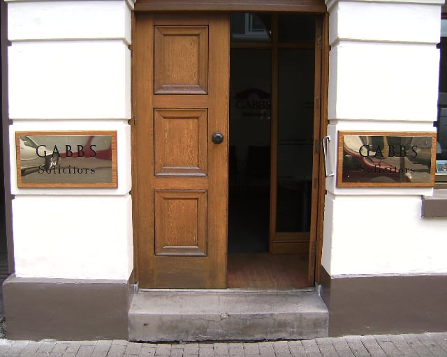 An example of a house sign made by E.M.Davis Industrial Hereford